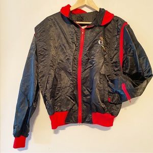 ✨SALE✨ Vintage Sunoco Black Satin Jacket